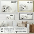 thumbnail image 4 of Designart "Grey White Tree Subtle Charm I" Floral Floater Framed Canvas Art Print, 4 of 7