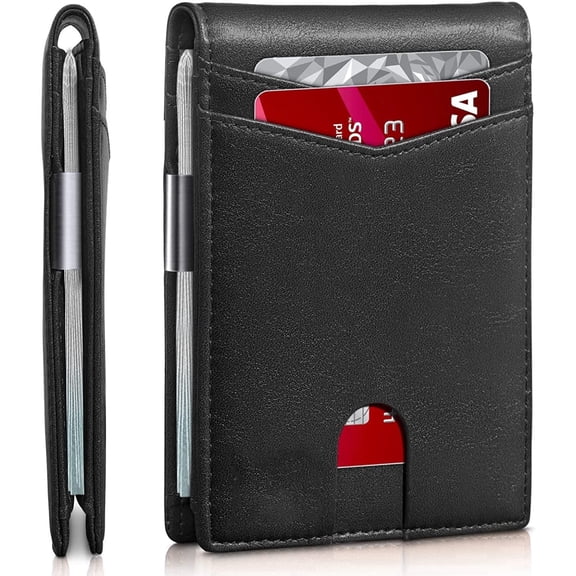 Men's wallet anti-theft brushing Rfid US dollar clip card bag