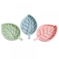 thumbnail image 2 of 1 Pcs Leaf Shape Soap Dishes,Plastic Soap Holder Soap Box with Drain Holder Double Soap Storage Tray Container for Bathroom Kitchen Counter Or Sink, 2 of 5