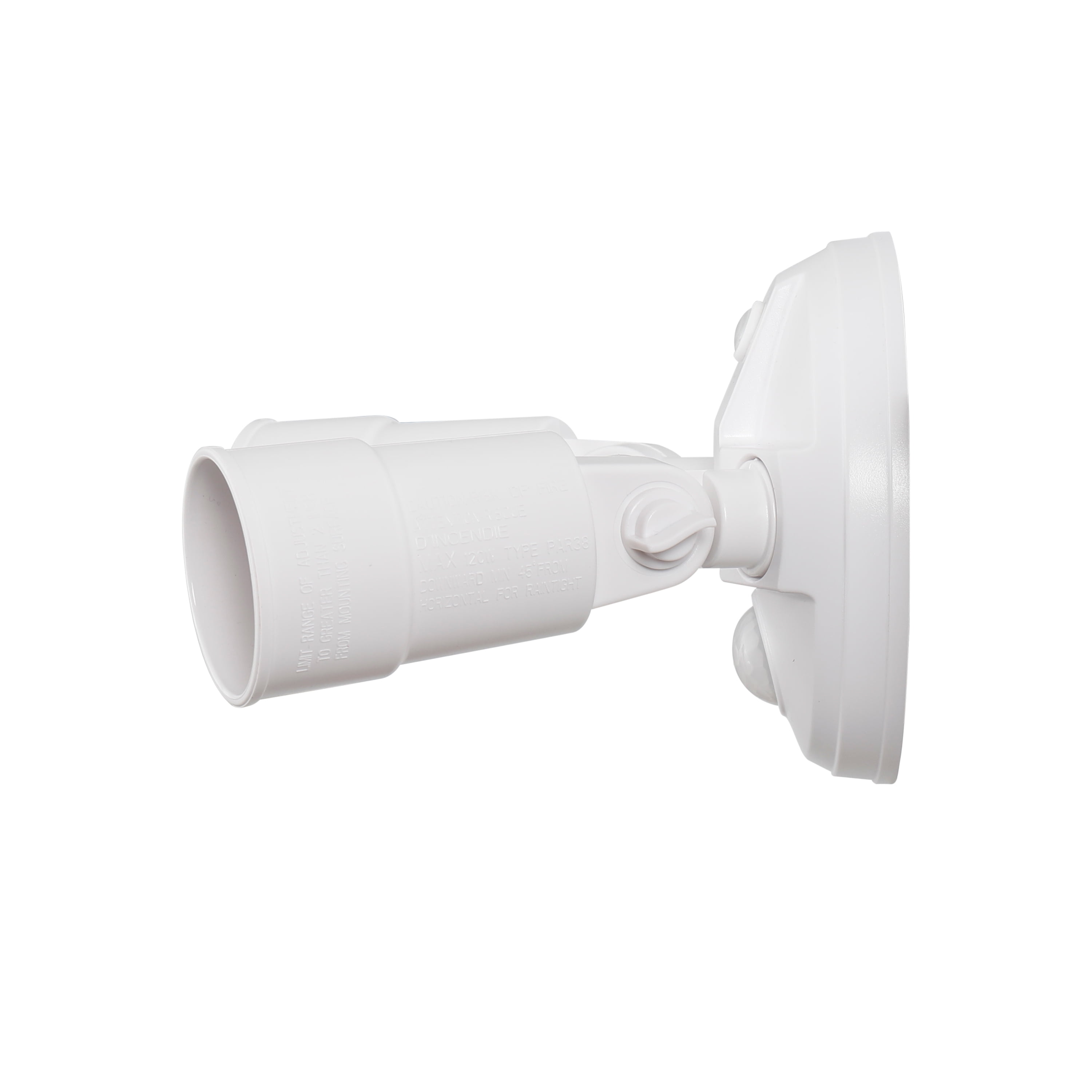 Hyper Tough Dual Head Hardwired Security Light 180-Degree Detection (Bulbs Not Included)