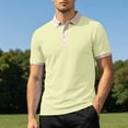 thumbnail image 6 of COSFO Waffle Polo Golf Shirts for Men Performance Short Sleeve Colorblock Shirt Pullover Collared Dry Fit Classic Fit Moisture Wicking Mens Shirts, 6 of 9