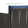 thumbnail image 6 of PARKWELL 2-Piece Wicker Patio Chairs - Outdoor Patio Lounge Chairs with Cushion - Oversized Rattan Seating Set - Blue, 6 of 9