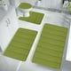 thumbnail image 1 of Juego de 4 alfombrillas de baño de espuma (40 x 50 cm, 40 x 60 cm, 38 x 42 cm y 38 x 49 cm), ultrasuaves y muy absorbentes, antideslizantes, lavables a máquina para un secado rápido, para, 1 of 8