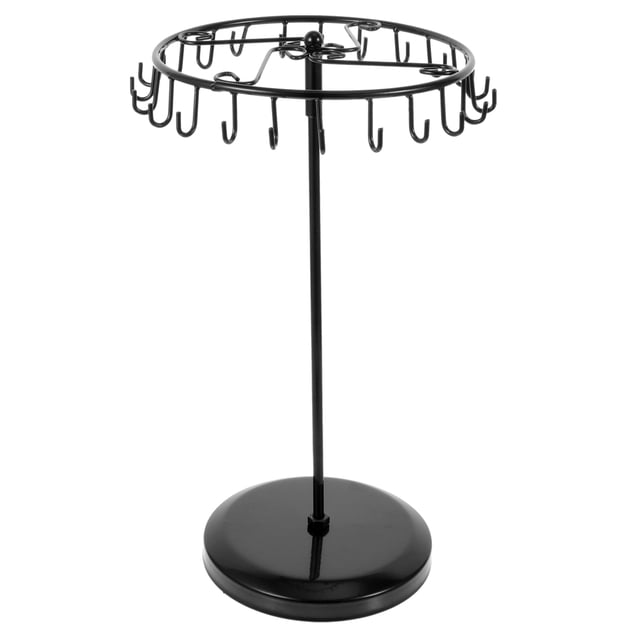 SHISUYAN Black Iron Earring Display Stand for Storing Jewelry with Detachable Design and Unique Appearance 6.5 Inches