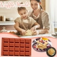 thumbnail image 1 of DPTALR Kitchen Silicone Round Waffles Pan Cake Chocolate Baking Mould Tray, 1 of 7