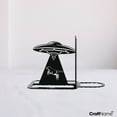 thumbnail image 2 of Craftnamesign Custom UFO Cow Metal Bookends for Shelves, Cow Book Shelf Holder, 2 of 4