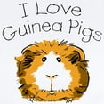 thumbnail image 2 of CafePress - I Love Guinea Pigs Infant Creeper - Baby Light Bodysuit, Size Newborn - 24 Months, 2 of 4
