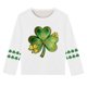 thumbnail image 5 of Blusas y camisas de manga larga con cuello redondo, moda del Día de San Patricio, blusa informal con estampado bonito de manga larga para niños y niñas., 5 of 5