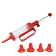 thumbnail image 2 of Biscuits Extruder Press, Transparent Tube Food Grade Material Biscuits Press  Kit Red  For Home, 2 of 8