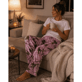 thumbnail image 4 of TrailCrest Womens Open Bottom Sleep and Lounge Coral Fleece Camo Pajama Pants, 2X, 4 of 7