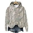 thumbnail image 4 of lulshou Unisex Hoodies Camouflage Leaf Print Hoodie Men & Women's Fleece-Lined Long Sleeve Sweatshirt with Front Pocket, Cozy Pullover for Outdoor, Camouflage, L, 4 of 8