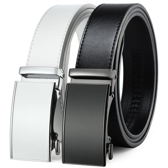 Cinturón Drowsmen de Cuero para Hombre, 3,5 cm, Ajustable 71‑157 cm