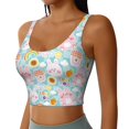 thumbnail image 2 of Balery Love You Rabbit Sujetadores deportivos con espalda cruzada para mujer, acolchados, sin costuras, de alto impacto, ideales para yoga, gimnasio, entrenamiento y fitness.-Medium, 2 of 8