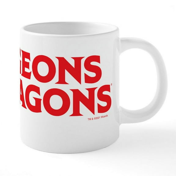 CafePress - Dungeons And Dragons Classic Logo - 20 Oz White Ceramic Mega Mug