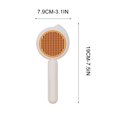 thumbnail image 3 of Needle Hair Comb For Dogs And Cats Small Conch Dense Teeth Comb Stainless Steel Needle Massage Comb, 3 of 6