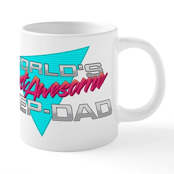 CafePress - Worlds Most Awesome Step Dad Mugs - 20 Oz White Ceramic Mega Mug
