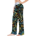 thumbnail image 2 of GZHJMY Women's Pajama Pants Colorful Ornament Print Comfy Stretch Sleepwear Womens Wide Leg Pants Casual Loose Yoga Sweatpants Comfy Lounge Pajama, X-Small, 2 of 7