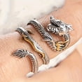 thumbnail image 2 of Retro Cool Men's Dragon Ring, Open Design, Gift, Party, Birthday Jewelry for Daily Wear and Celebration Holidays,adjustable, 2 of 8