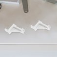 thumbnail image 4 of Raindrops  15 Pcs Plastic Shelf Clip Small Crisper Fridge Replacement White, 4 of 7