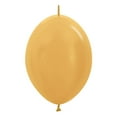 thumbnail image 1 of Golden Celebration: 50 Durable & Biodegradable Link-O-Loons for Unisex Birthday Parties - Vibrant Assortment of Metallic Gold Party Supplies!, 1 of 1