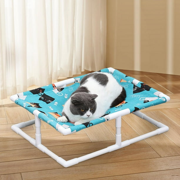 Cama elevada para perros y gatos, hamaca portátil para interiores, cómoda cama para dormir para mascotas, cama para gatos para cachorros, perros peque