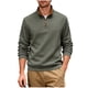 thumbnail image 2 of Ceisia Men's Casual Striped Half Button Round Neck Pullover with Pocket Daily Fashion Top Gift, 2 of 9