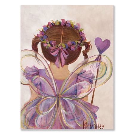 Oopsy Daisy - Canvas Wall Art Little Fairy Princess - Brunette 10x14 By Kristina Bass Bailey
