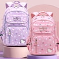 thumbnail image 3 of Sanrios-mochila escolar Hellokitty, morral impermeable antipérdida con dibujo de gato, fresa, alivio de carga, protege la columna vertebral, 3 of 4