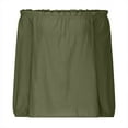 thumbnail image 4 of Pompotops Women Casual Solid Stringy Long Sleeved Off The Shoulder Tops Clearance, 4 of 6