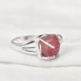 thumbnail image 2 of AAA Natural Ruby Ring, Rough Ruby Gemstone Ring, July Birthstone, Boho Gypsy Ring, 925 Sterling Silver, Womens Ring, Christmas, Thanksgiving, Handmade, Statement Jewelry, Raw Gemstone Jewelry, 2 of 5