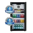 thumbnail image 4 of Premium Levella PRF37DX Glass Door Display Refrigerator 3.1 cu ft Commercial Beverage Cooler Merchandiser - Black, 4 of 5