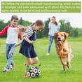 thumbnail image 4 of Juguetes para perros Balón de fútbol con correas, Juguetes interactivos para perros de la Copa del Mundo para tira y afloja, Regalos de cumpleaños para cachorros, Juguete acuático, 4 of 5