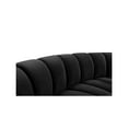 thumbnail image 6 of Meridian Furniture Infinity Black Velvet 5pc. Modular Sectional, 6 of 12