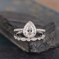 thumbnail image 2 of Pear Shaped Water Drop Zircon Ring For Women With Gold Plated Inlay Alloy Jewelry Sizes 5 6 7 8 9 10 11 Gift For Her, 2 of 6