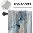 thumbnail image 4 of Marble Grey Kitchen Curtain Valance and Tiers, 3Pcs Abstract Marble Art Valance Set Colorful Rod Pocket Curtain for Kitchen Window Modern Unique Patterns, 4 of 6