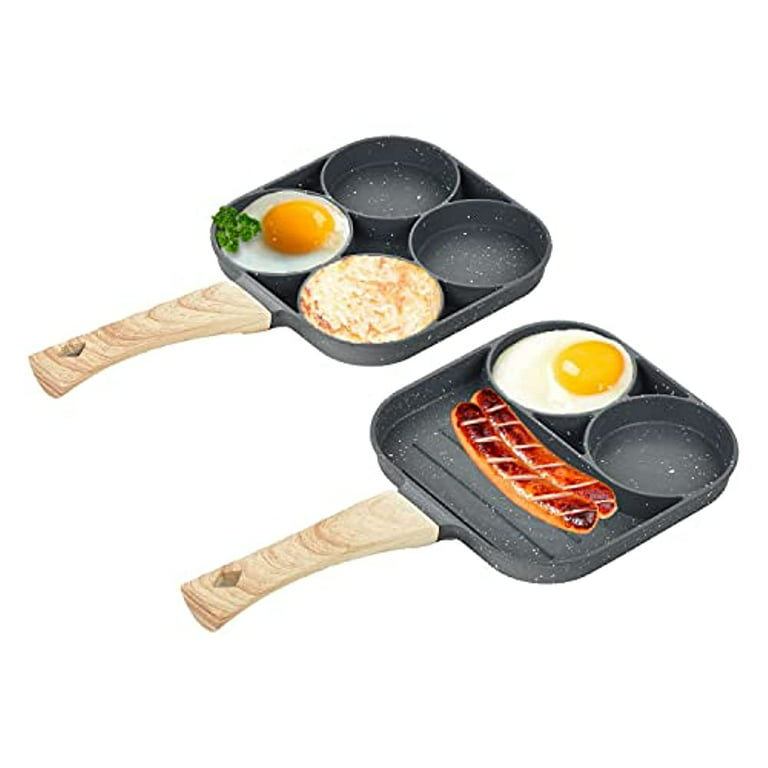Dropship 1pc Fried Egg Hamburger Maker; Non-stick Small Flat Bottom  Household Frying Pan; Breakfast Egg Burger Pancake Pan Mold; Four-hole  Fried Egg Pan to Sell Online at a Lower Price