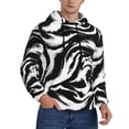 thumbnail image 2 of Fotbe Men's Hoodie with Leopard And Zebra 2 Pattern - Kangaroo Pocket Pullover Hooded Sweatshirt, Perfect for Daily Wear, Travel, and Home-Small, 2 of 7