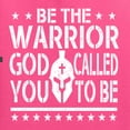 thumbnail image 5 of Wild Bobby Be The Warrior God Called You To Be Inspirational/Christian Unisex Crewneck Graphic Sweatshirt, Neon Pink, Large, 5 of 5