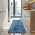 thumbnail image 4 of Blue Pioneer Flower and Paisley Pattern Kitchen Rug Mat,Kitchen Runner Rugs Non Skid Washable,Decorative Kitchen Floor Mats for Kitchen,Sink,Laundry,17"x47.2", 4 of 7