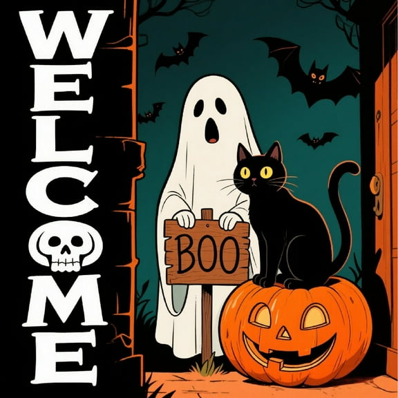 Diamond Art Painting Kits for Adults,Halloween Ghost 5D Diamond Painting Dots Art Kits for Adults Beginner, DIY Full Round Gem Crystal Art Paint by Diamond, Home Wall Decor 14x 14 in