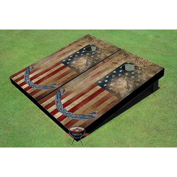 Constitutional Flag Themed Cornhole Board set