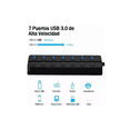 thumbnail image 2 of Hub Usb Con 7 Puertos Usb 3.0 Multicontacto Negro, 2 of 4