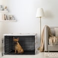 thumbnail image 2 of Sweet Jojo Designs Frenchie Cartoon Puppy Boy, Girl, Unisex/Gender Neutral Dog Crate Kennel Cover 36in., 2 of 6
