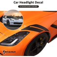 thumbnail image 4 of TINKI PVC Material Waterproof Headlight Decal Vinyl Sticker Decal for Chevrolet Corvette C7 2014 2015 2016 2017 2018 2019 Car Headlight Decal Exterior Accessories, 4 of 5