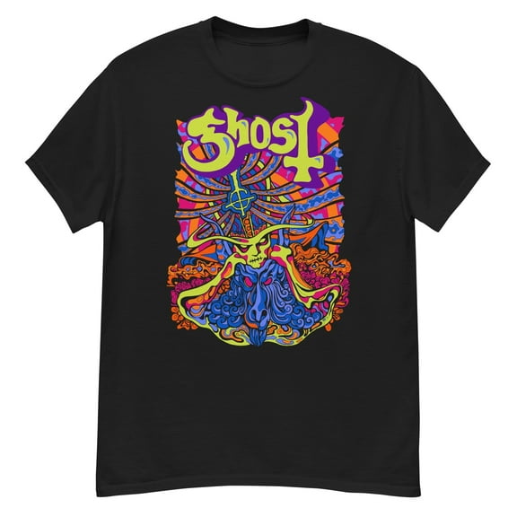 Ghost - Stained Glass Unisex T-Shirt - Black - Small