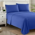 thumbnail image 3 of Sweet Home Collection 1800 Series Bed Sheets - Extra Soft Microfiber Deep Pocket Sheet Set - Royal Blue, Full, 3 of 6
