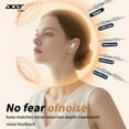 thumbnail image 3 of Acer ANC Sleep Earbuds Bluetooth 5.4 – Mini Wireless Earbuds for Sleeping, Noise Cancellation, Low-Profile Fit for Side Sleepers, Deep Bass, Touch Control / Green, 3 of 9