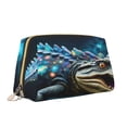 thumbnail image 2 of Rateoe Starry Sky Colorful Crocodile for Travel Makeup Bag,Large Capacity Cosmetic Bags for Women,Waterproof Portable Pouch Open Flat Toiletry Bag Make up Organizer, 2 of 8