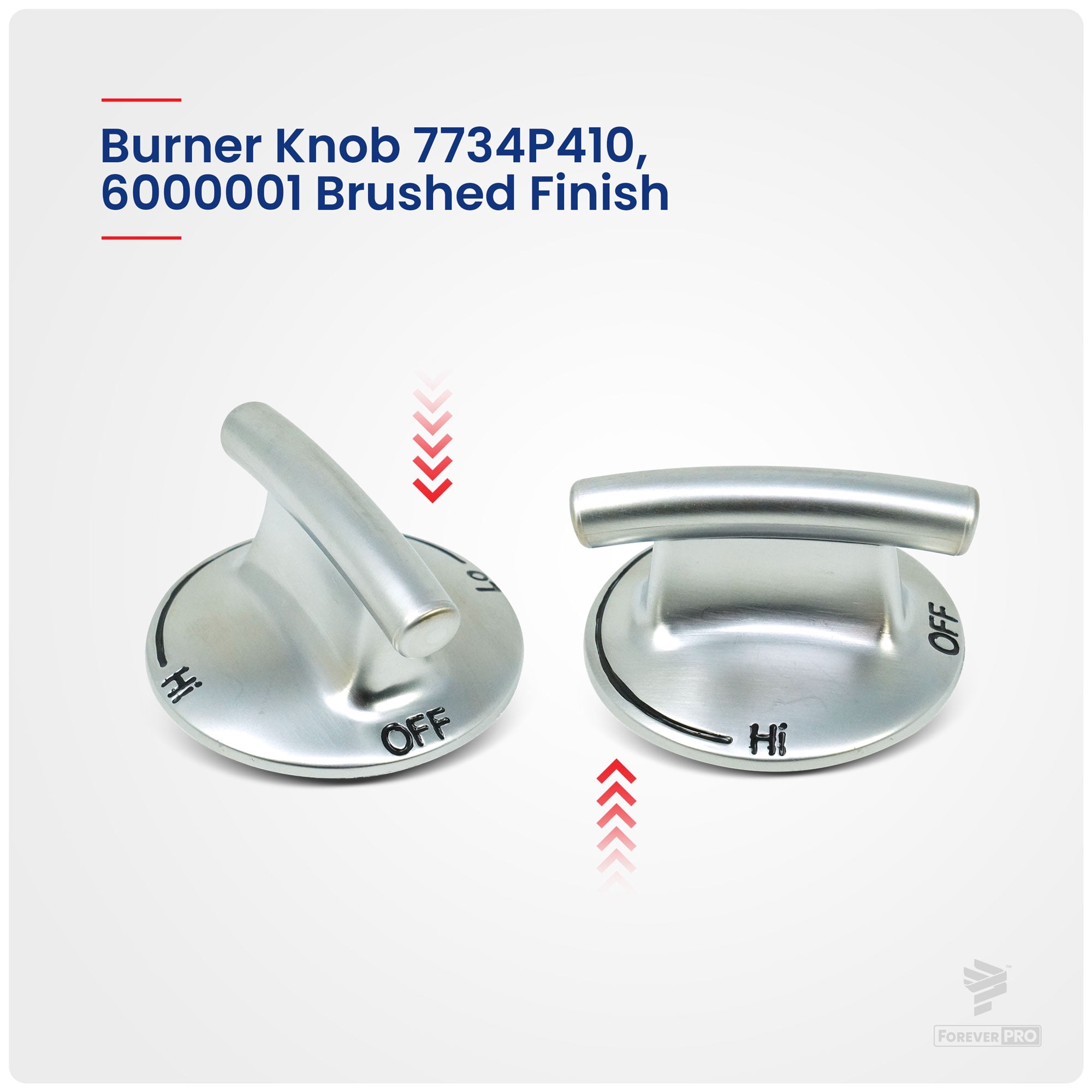ForeverPRO WP7733P410-60 Knob for Whirlpool Range 74007733 7733P410-60 WP7733P410-60VP