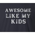 thumbnail image 2 of 9 Crowns Tees Men's Awesome Daughter Kids Son  T-Shirt (AwesomeKids-Navy, X-Large), 2 of 3